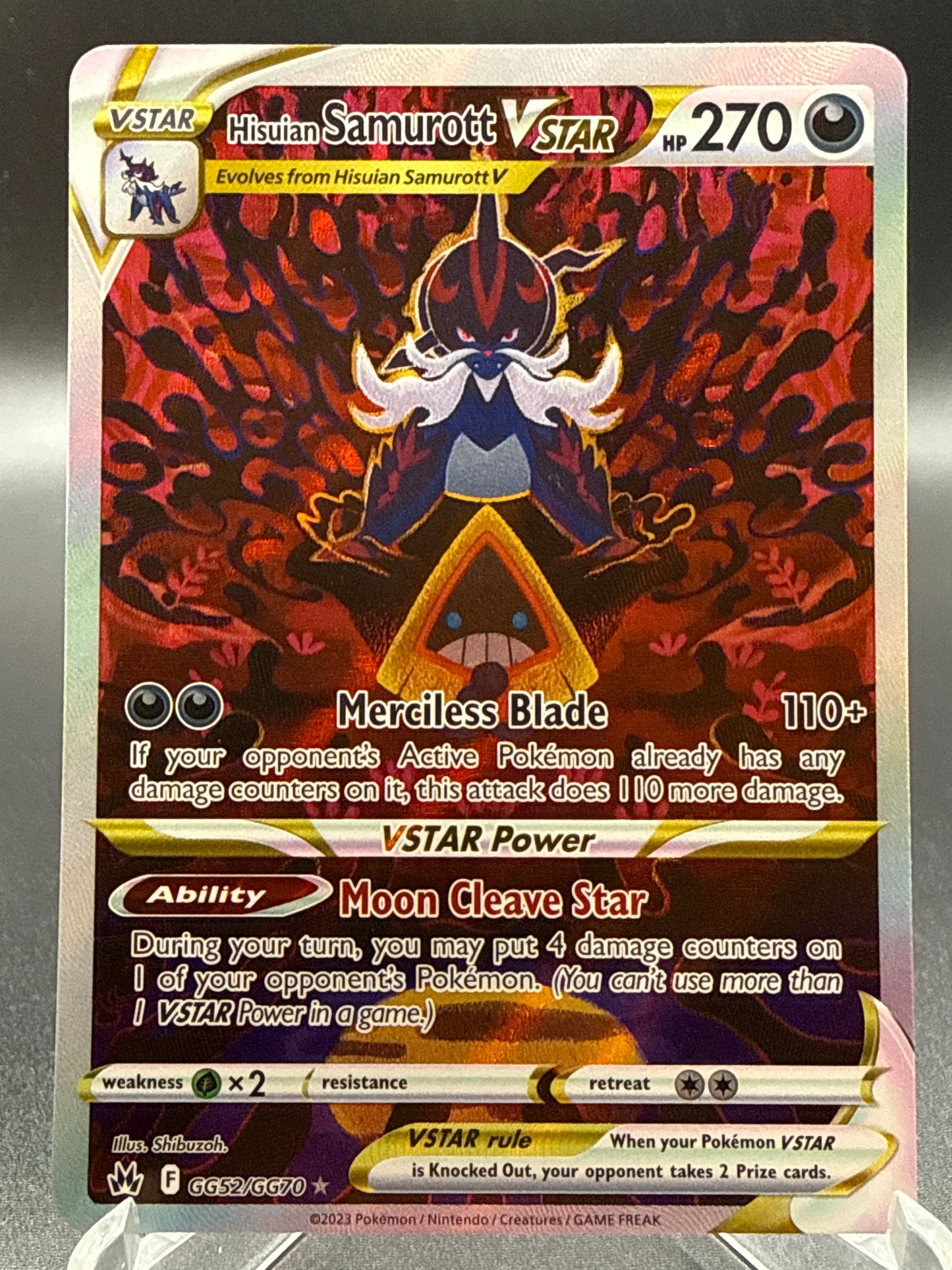Pokémon TCG: 2023 Hisuian Samurott VSTAR - GG52/GG70 - SWSH: Crown Zenith Galarian Gallery