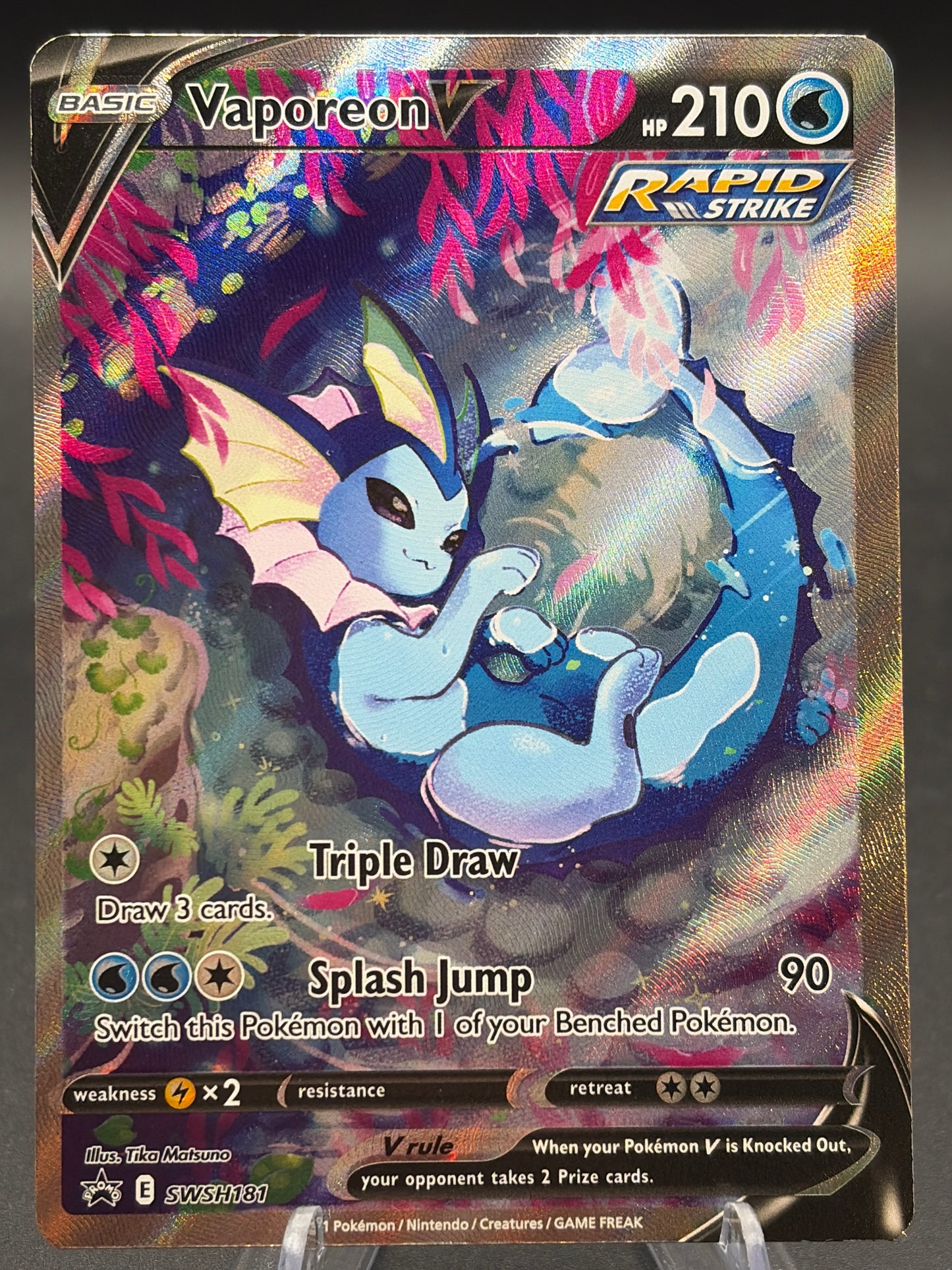 Pokémon TCG 2021 Vaporeon V SWSH181 SWSH: Promo