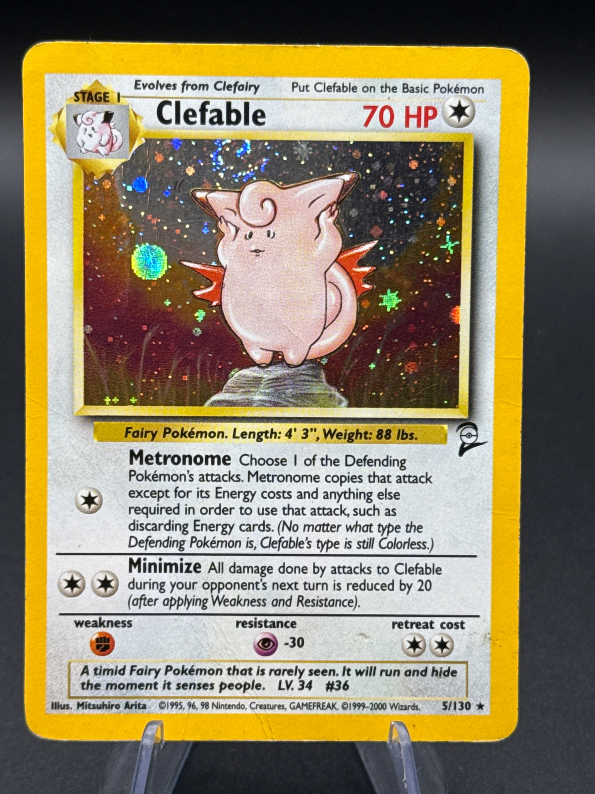 Pokemon TCG -Clefable - Base Set 2 - 5/130