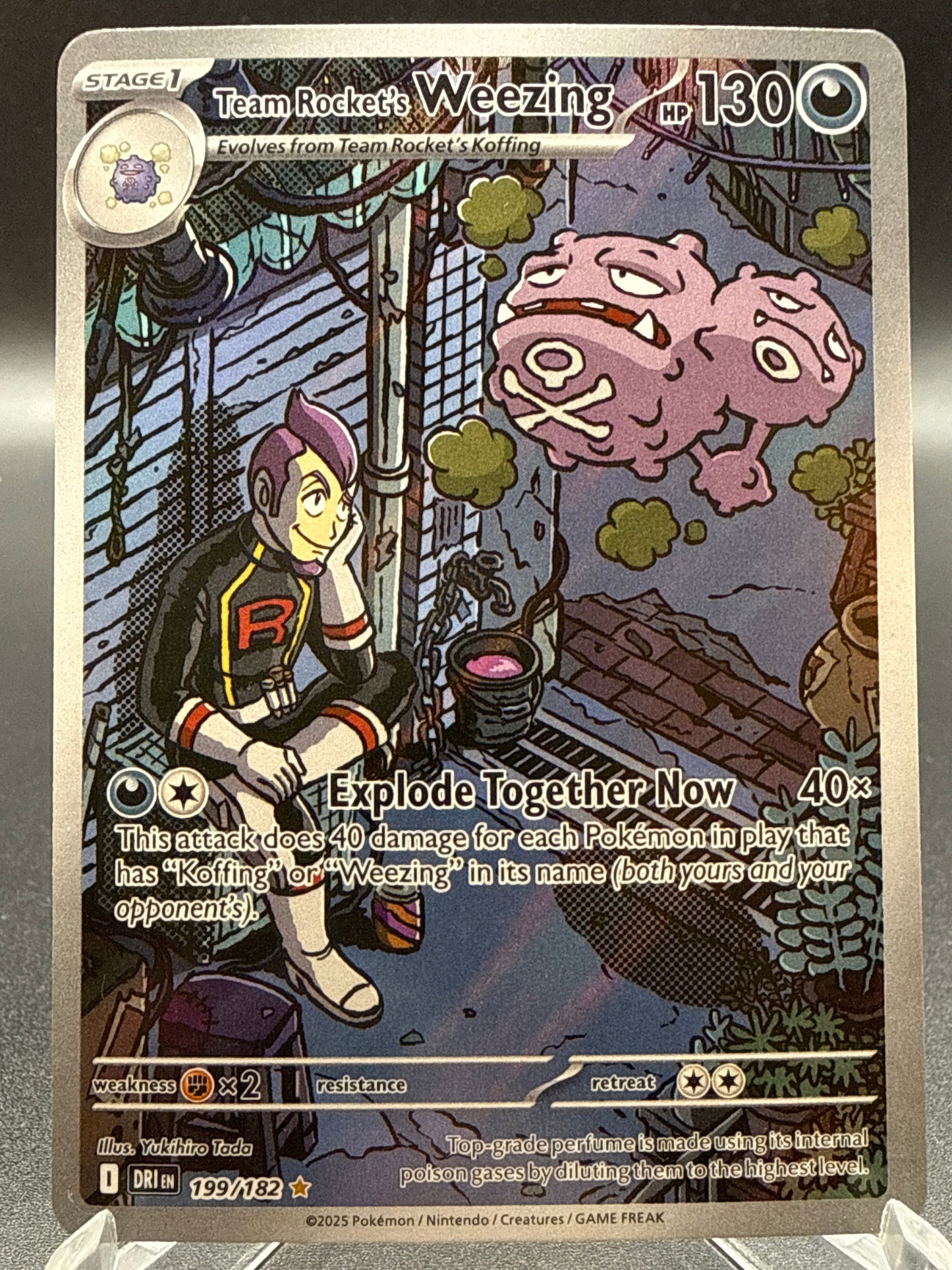 Pokémon TCG: 2025 Team Rocket's Weezing - 199/182 - SV: Destined Rivals