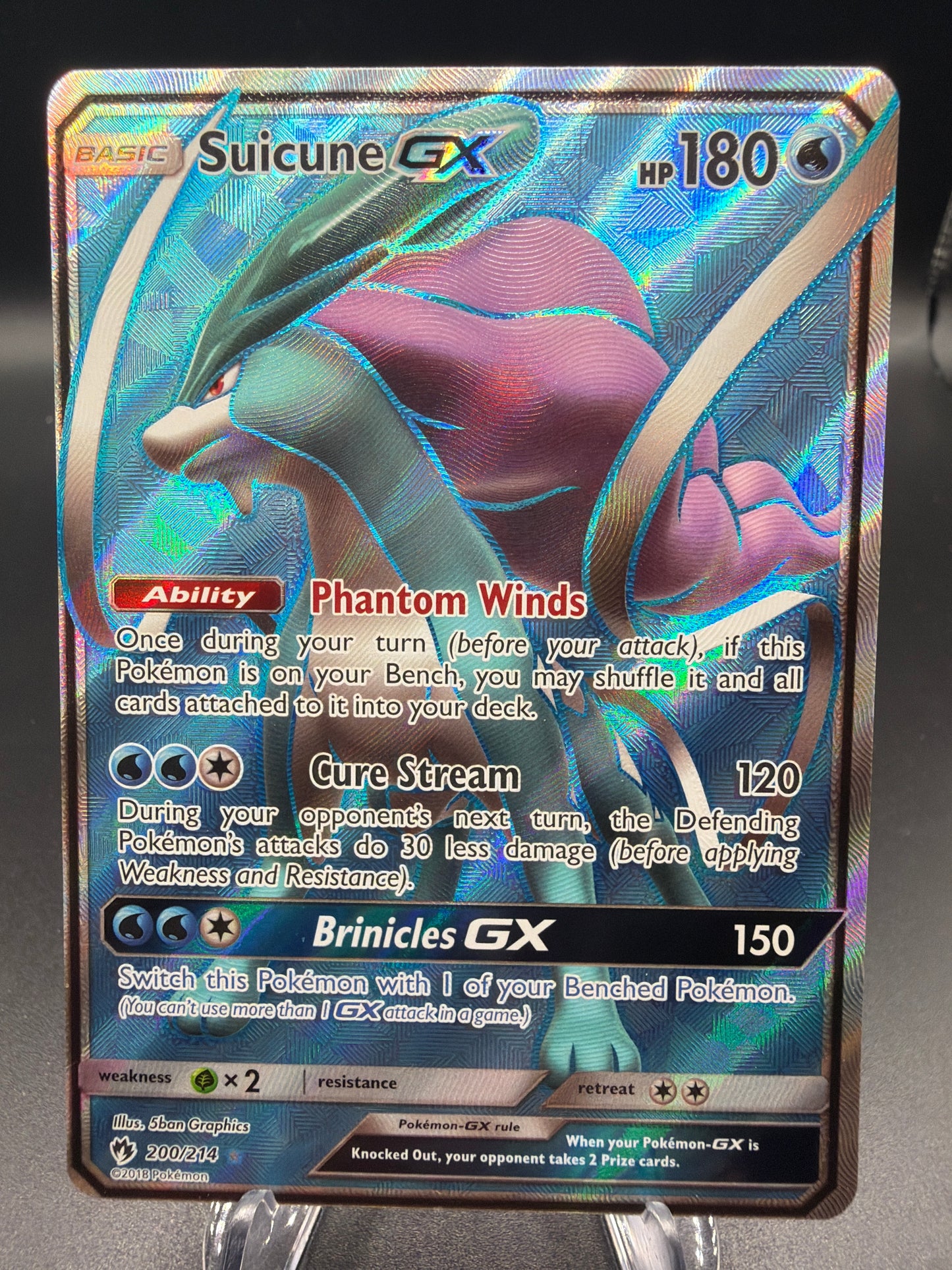 Pokémon TCG: 2018 Suicune GX 200/214  S&M: Lost Thunder