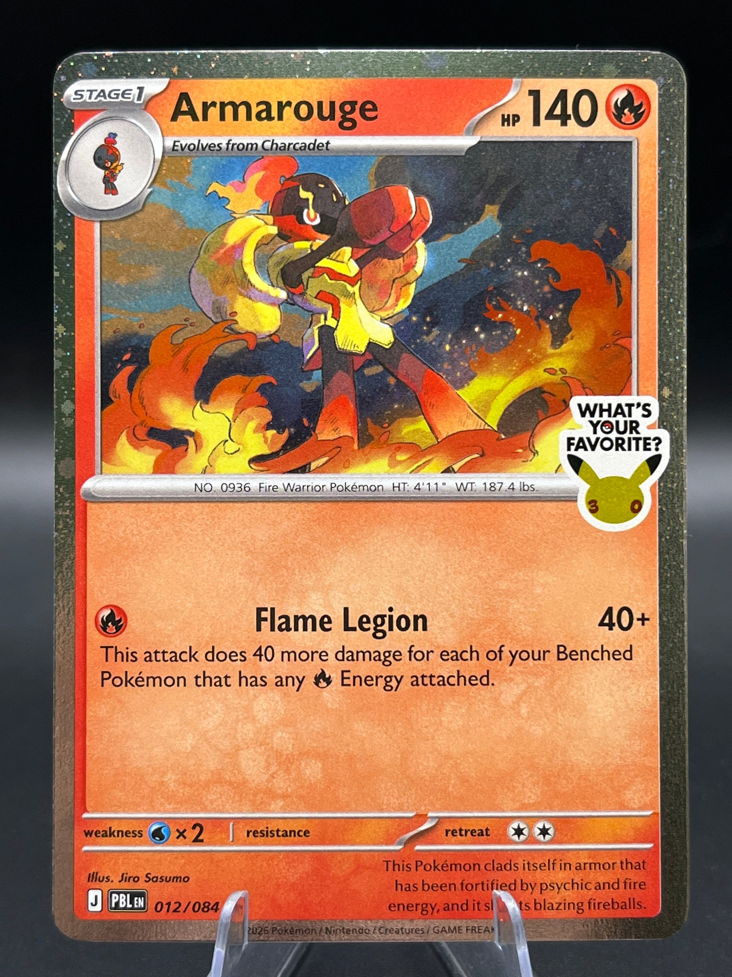 Pokémon TCG: 2026 Armarouge (What's Your Favorite Stamp) 012/084 - Miscellaneous Cards & Products