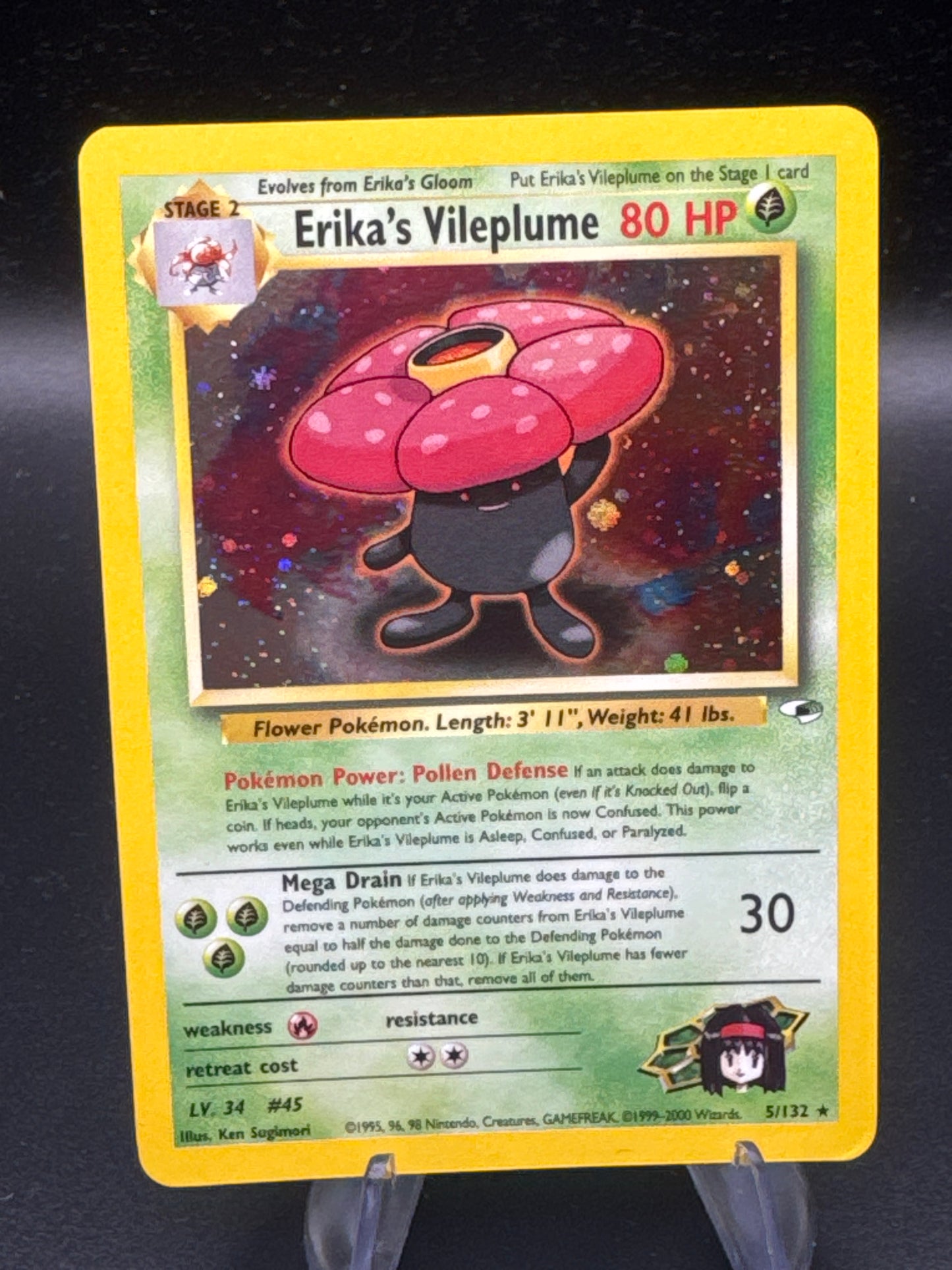 Pokémon TCG: 2000 Erika's Vileplume 5/132 - Gym Heroes