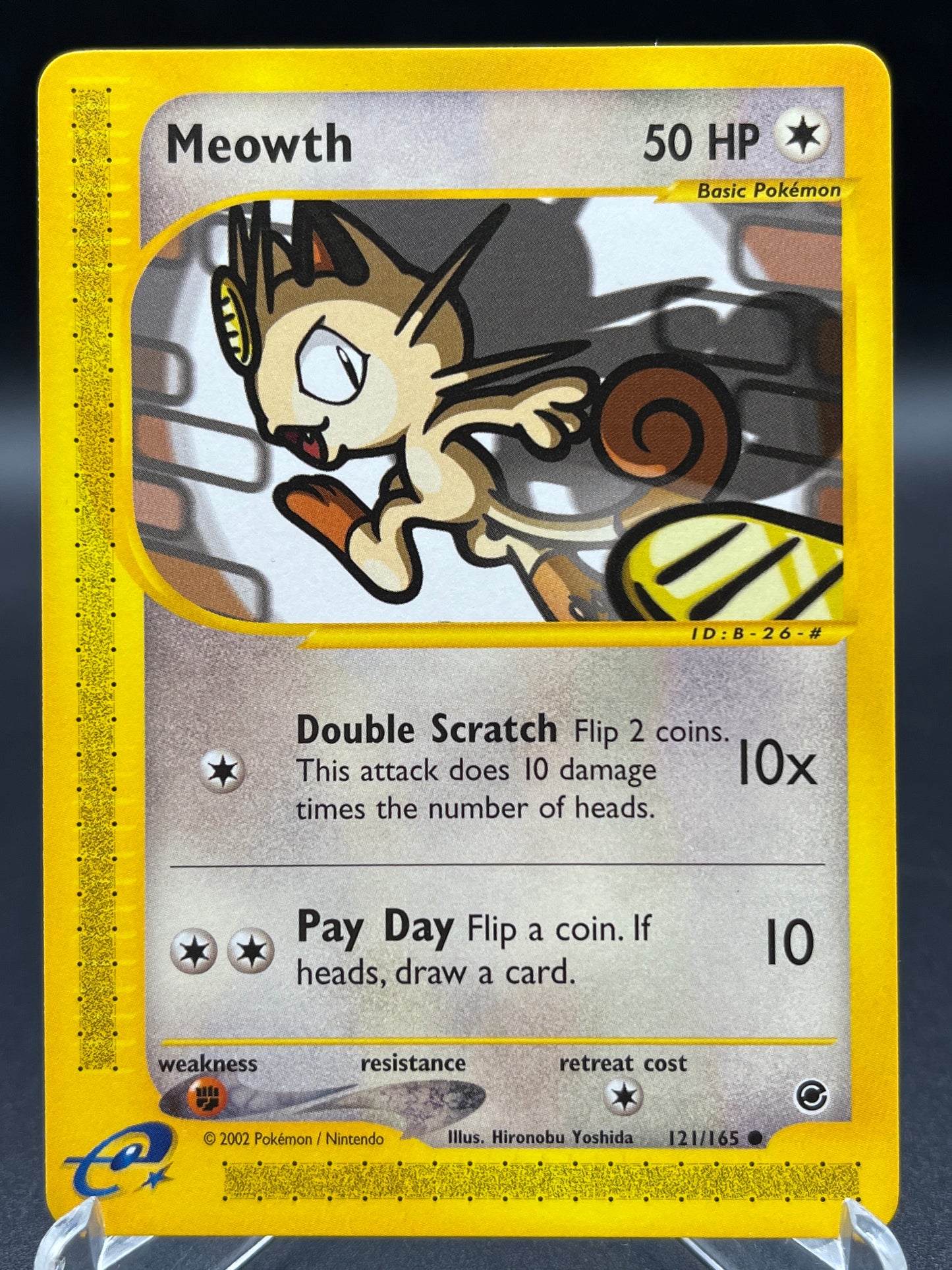 Pokémon TCG: 2002 Meowth 121/165 - EX: Expedition
