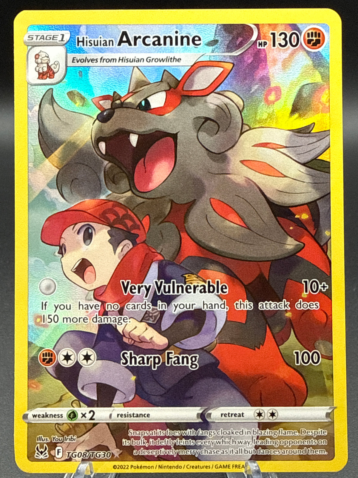 Pokémon TCG: 2022 Hisuian Arcanine - TG08/TG30 - SWSH11 Lost Origin Trainer Gallery
