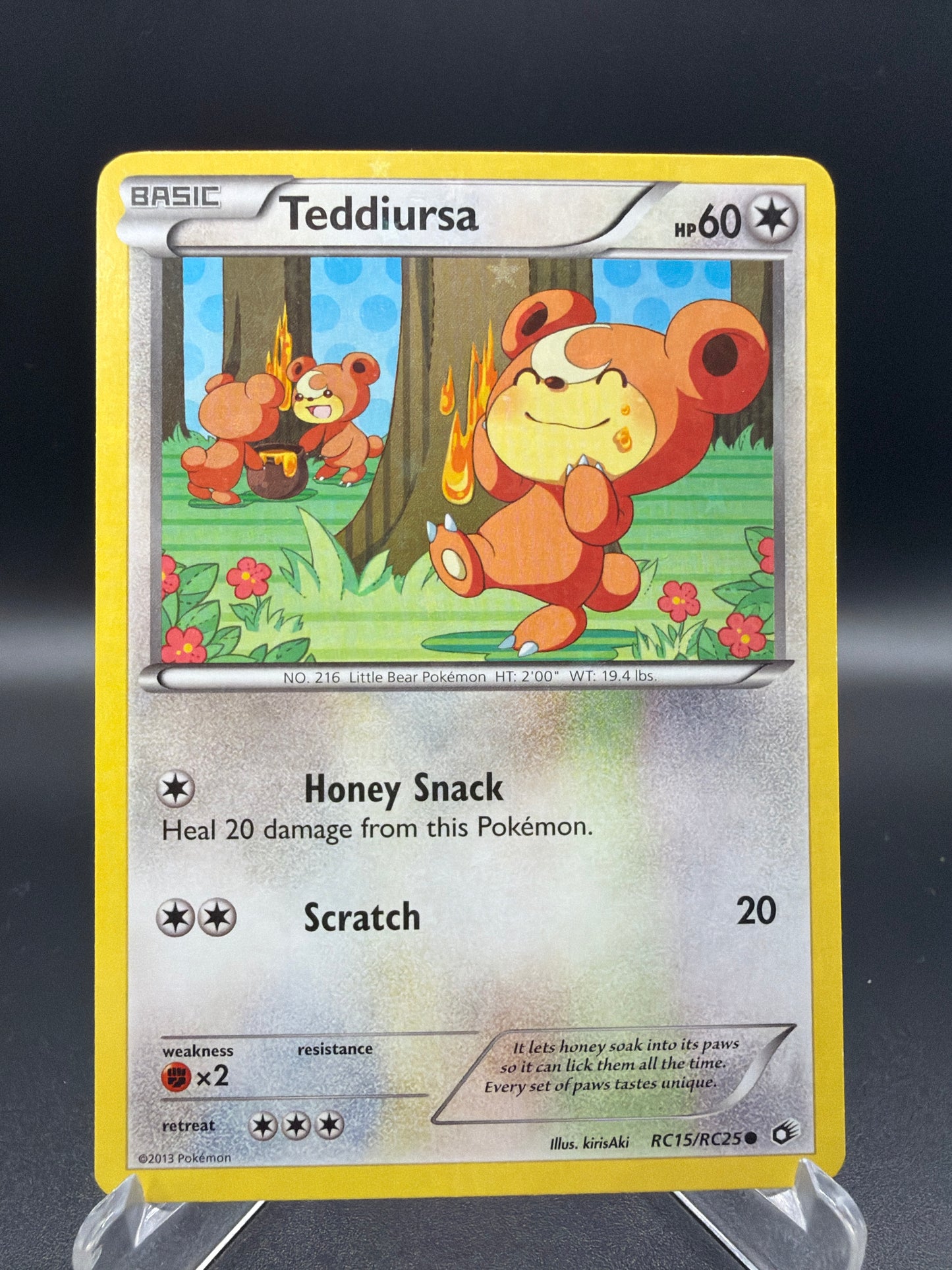 Pokémon TCG: 2013 Teddiursa - RC15/RC25 - Legendary Treasures: Radiant Collection (LTR)