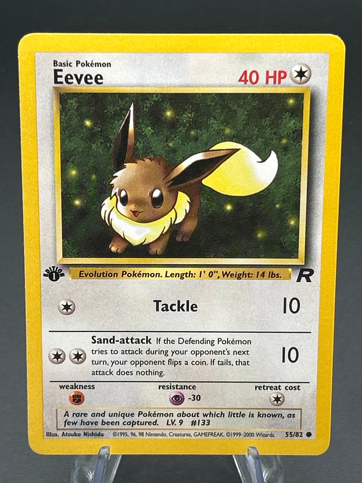 Pokémon TCG: 2000 Eevee 55/82 1st Edition Team Rocket