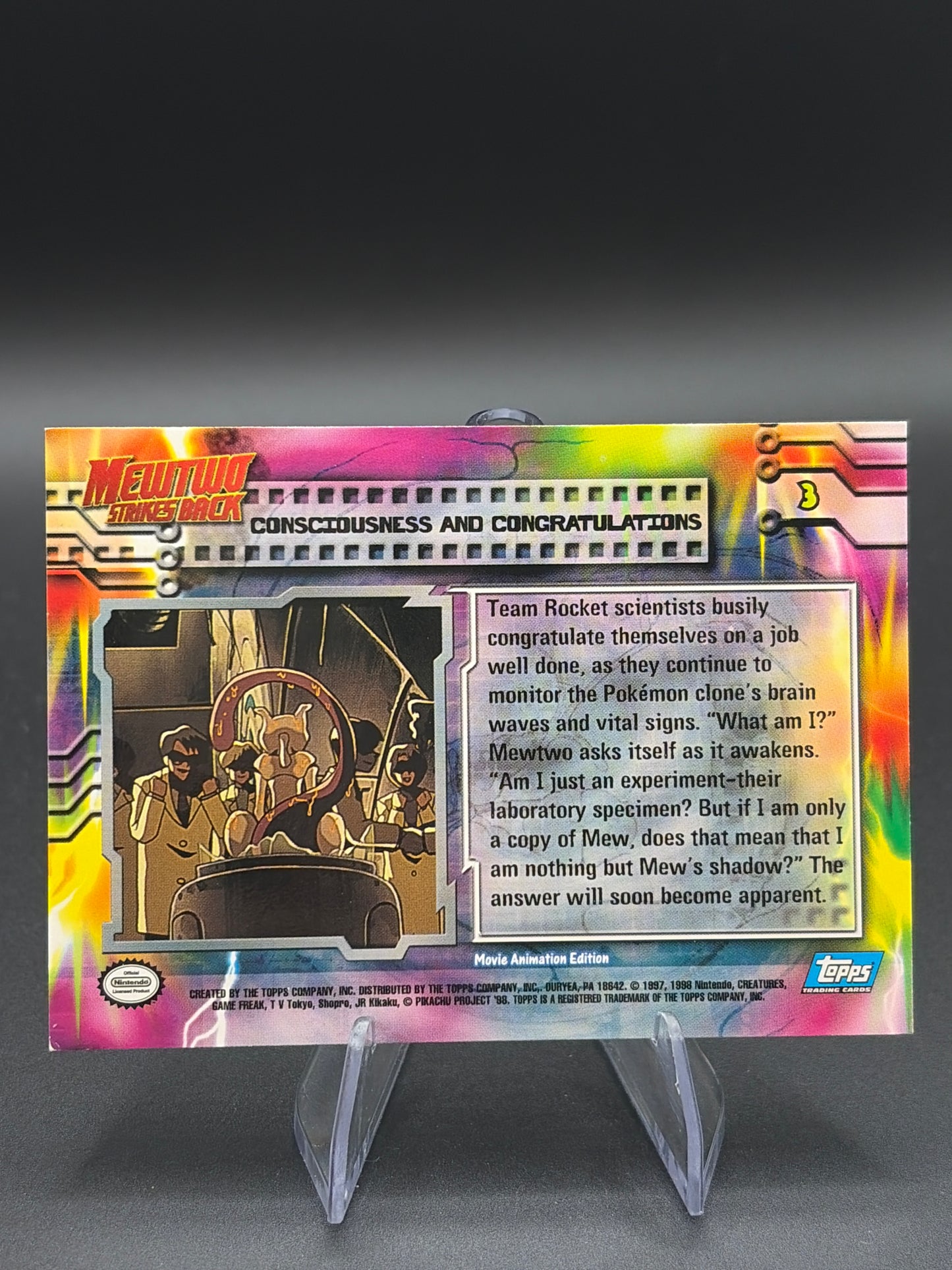 Pokémon TCG : Consciousness and Congratulations #3 Pokemon 1999 Topps Movie
