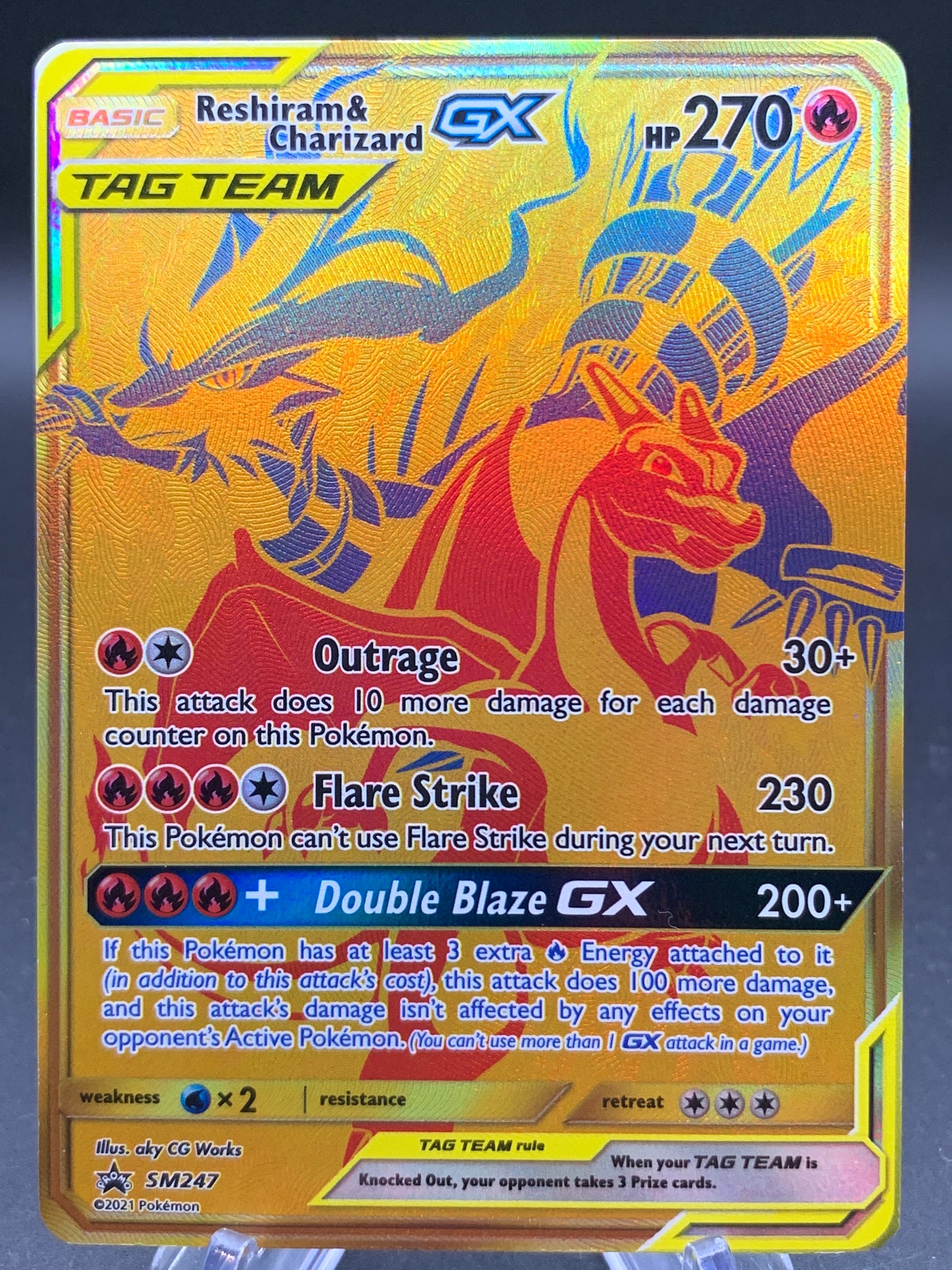 Pokémon TCG: 2021 Reshiram & Charizard GX - SM247 - Tag Team Promo
