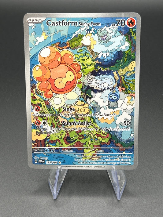 Pokémon TCG: 2024 Castform Sunny Form - 195/191 - SV: Surging Sparks - DMG
