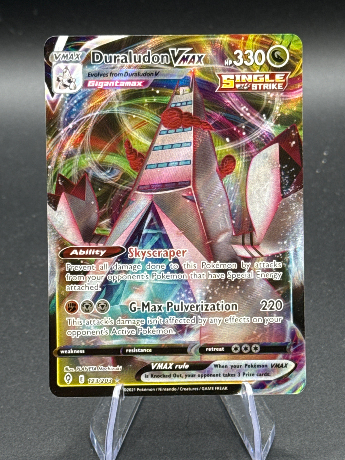 Pokémon TCG: 2021 Duraludon VMAX 123/203  - SWSH07: Evolving Skies