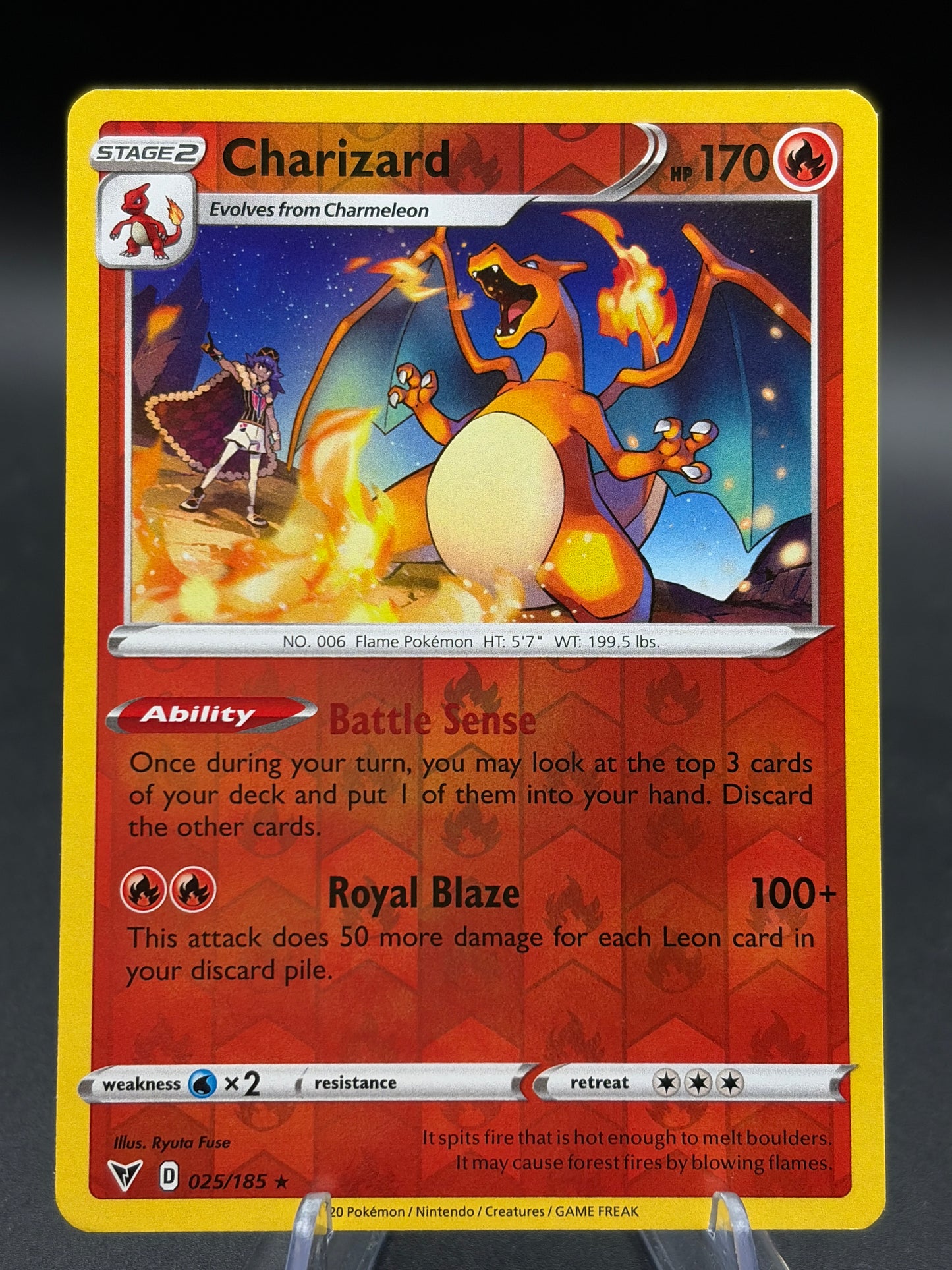 Pokémon TCG: 2020 Charizard 025/185 Vivid Voltage Rev Holo