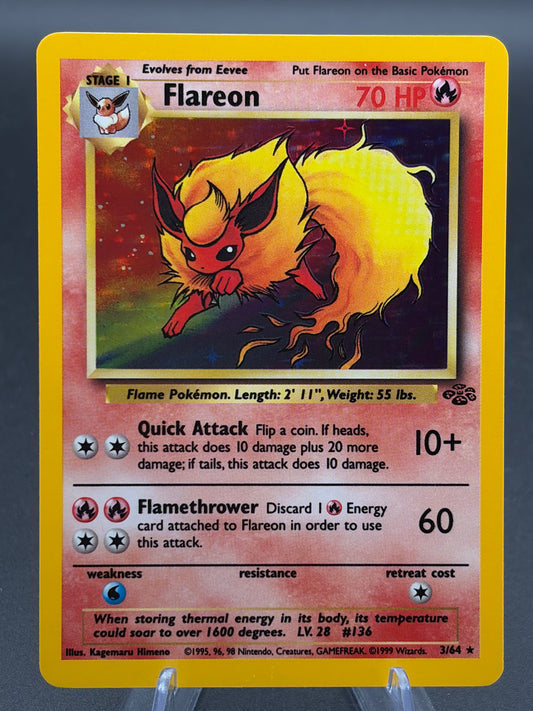 Pokémon TCG: 1999 Flareon 3/64 Jungle Holo