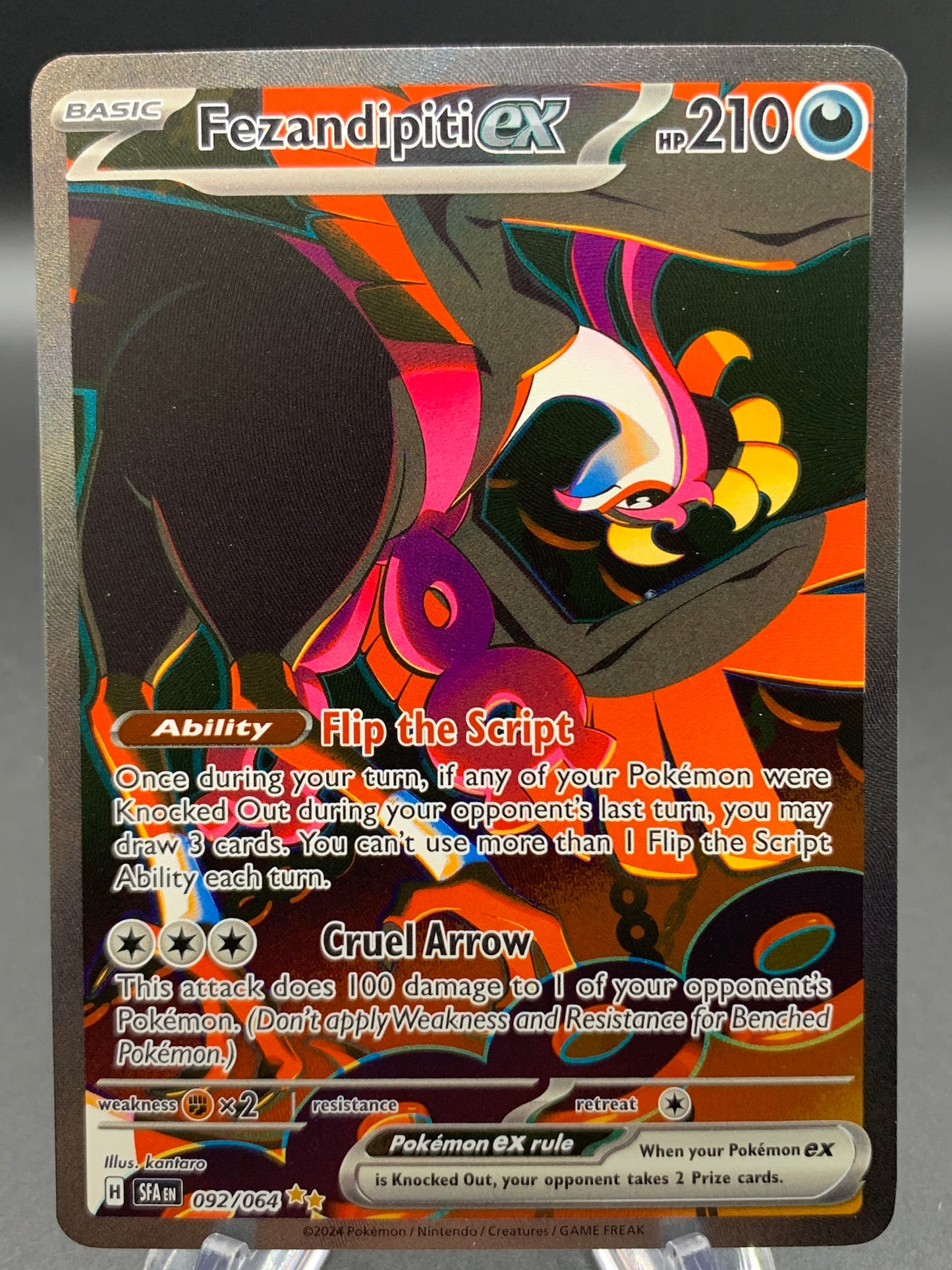 Pokémon TCG 2024 Fezandipiti ex - 092/064 - S&V: Shrouded Fable