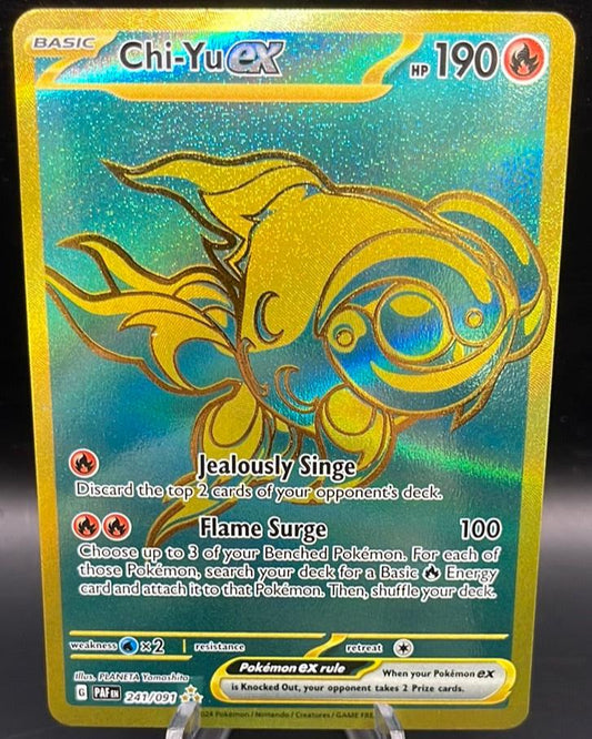 Pokémon TCG: 2024 Chi-Yu ex 241/091 S&V Paldean Fates Gold Secret Rare
