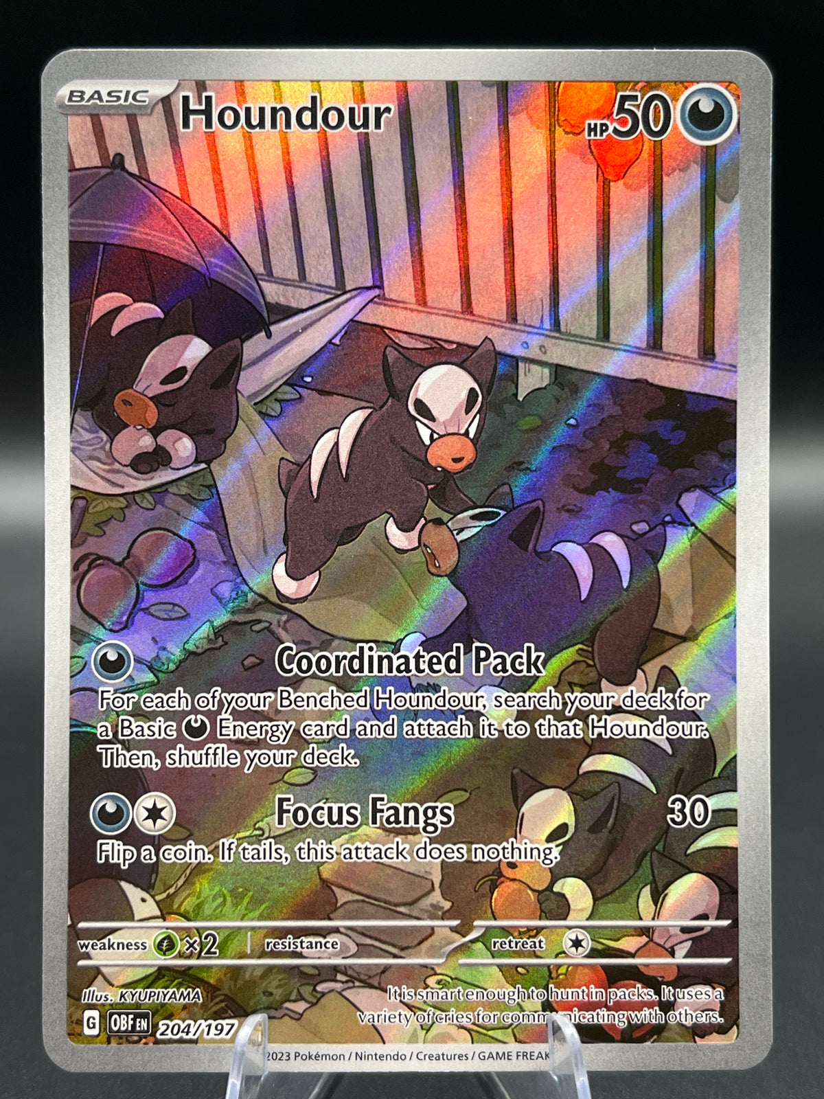 Pokémon TCG: 2023 Houndour - 204/197 - SV: Obsidian Flames