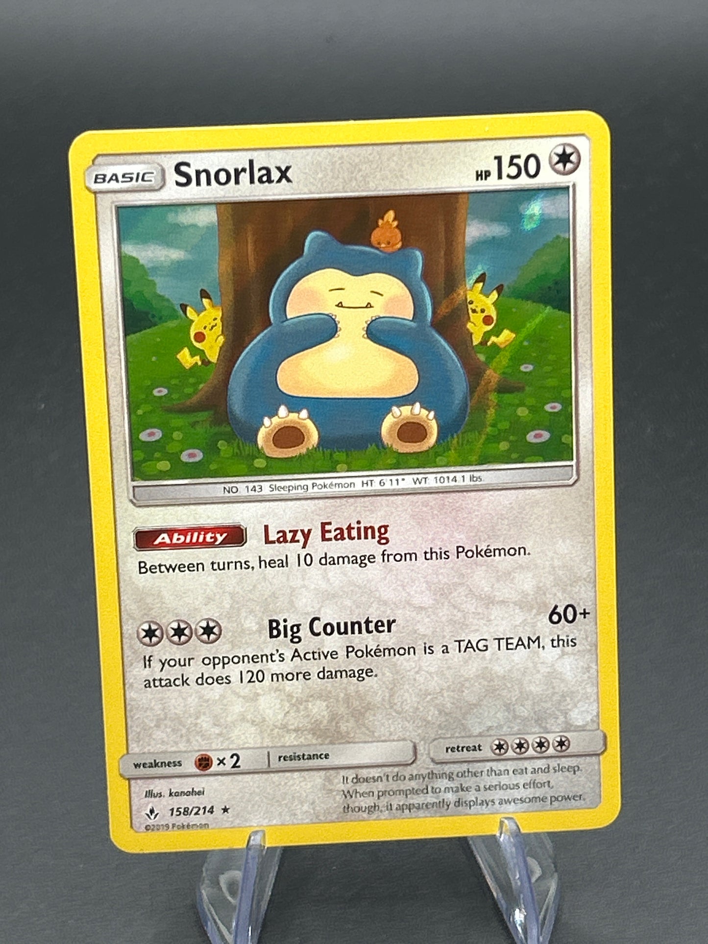 Pokémon TCG: 2019 Snorlax - 158/214 - Unbroken Bonds