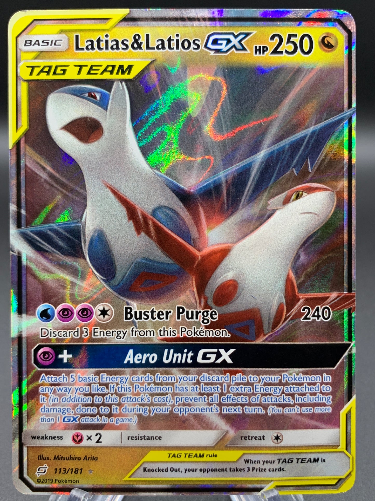 Pokémon TCG: 2019 Latias & Latios GX - 113/181 - SM: Team Up