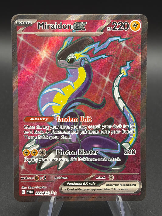 Pokémon TCG: 2023 Miraidon ex 227/198 Scarlet & Violet Base Set Full Art