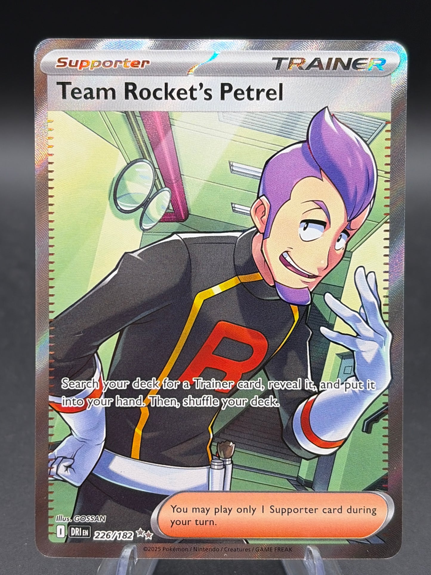Pokémon TCG: 2025 Team Rocket's Petrel - 226/182 - SV: Destined Rivals