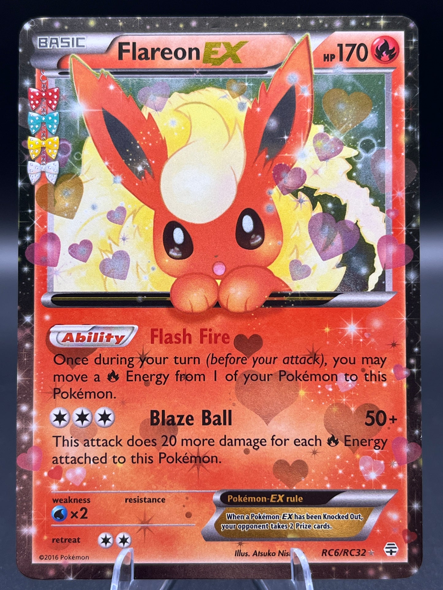 Pokémon TCG: 2016 Flareon EX - RC6/RC32 - XY: Generations Radiant Collection