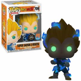 Funko PoP! Dragon Ball Z: Super Saiyan 2 Vegeta 709 - Limited edition Glow Chase - PX Previews Exclusive