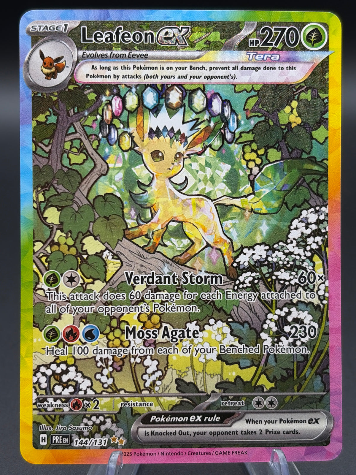 Pokémon TCG: 2024 Leafeon ex - 144/131 -  SV: Prismatic Evolutions