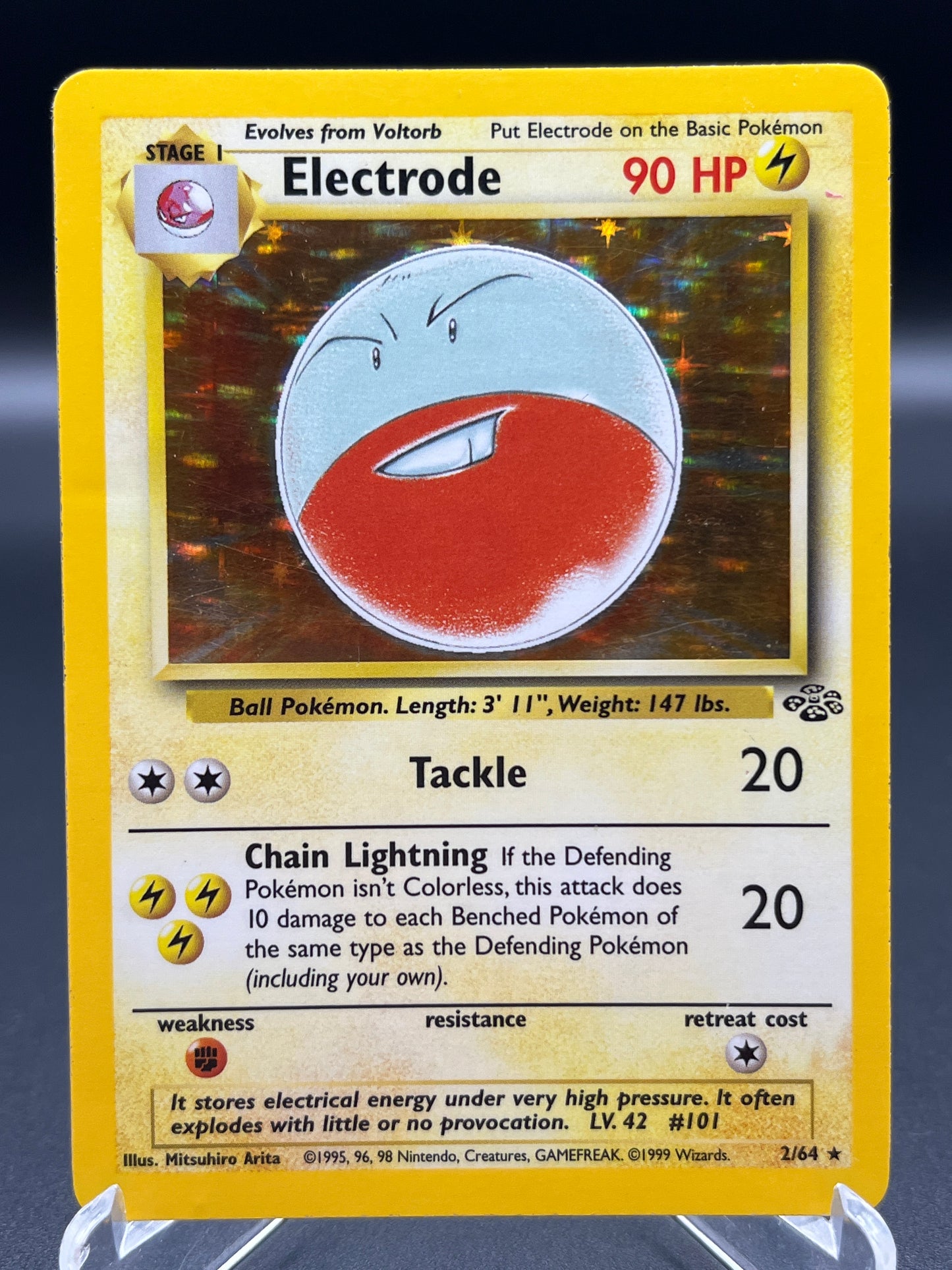 Pokémon TCG: 1999 Electrode 2/64 Jungle Holo