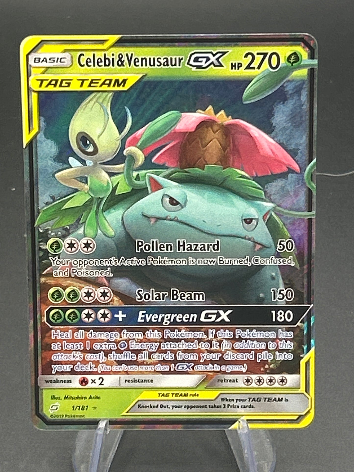 Pokémon TCG: 2019 Celebi & Venusaur GX - 1/181 - SM: Team Up