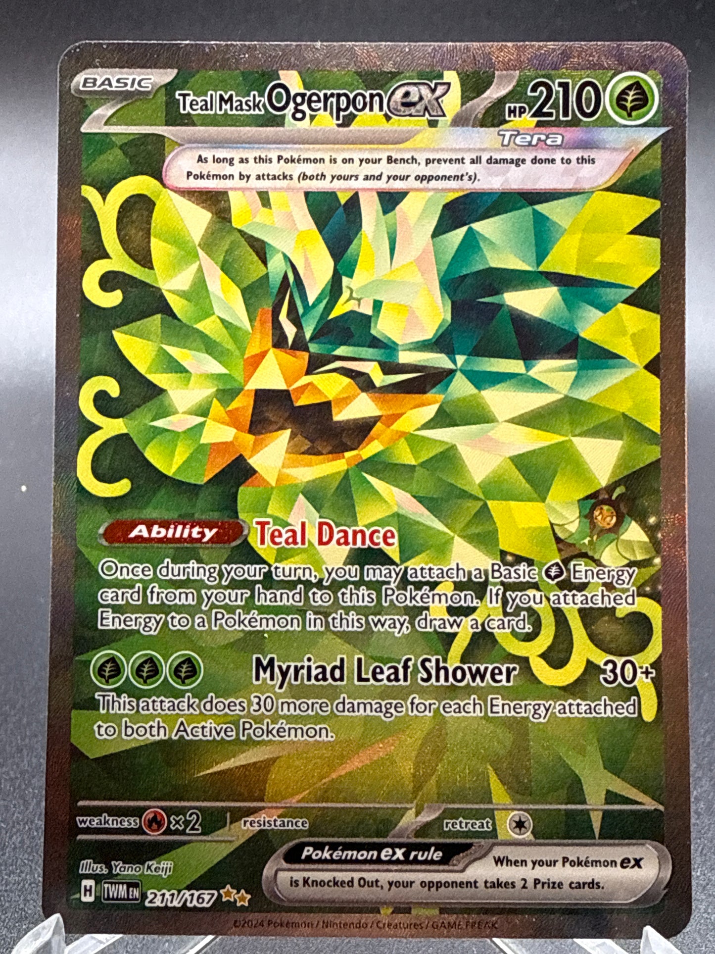 Pokémon TCG: 2024 Teal Mask Ogerpon ex 211/167 SV: Twilight Masquerade