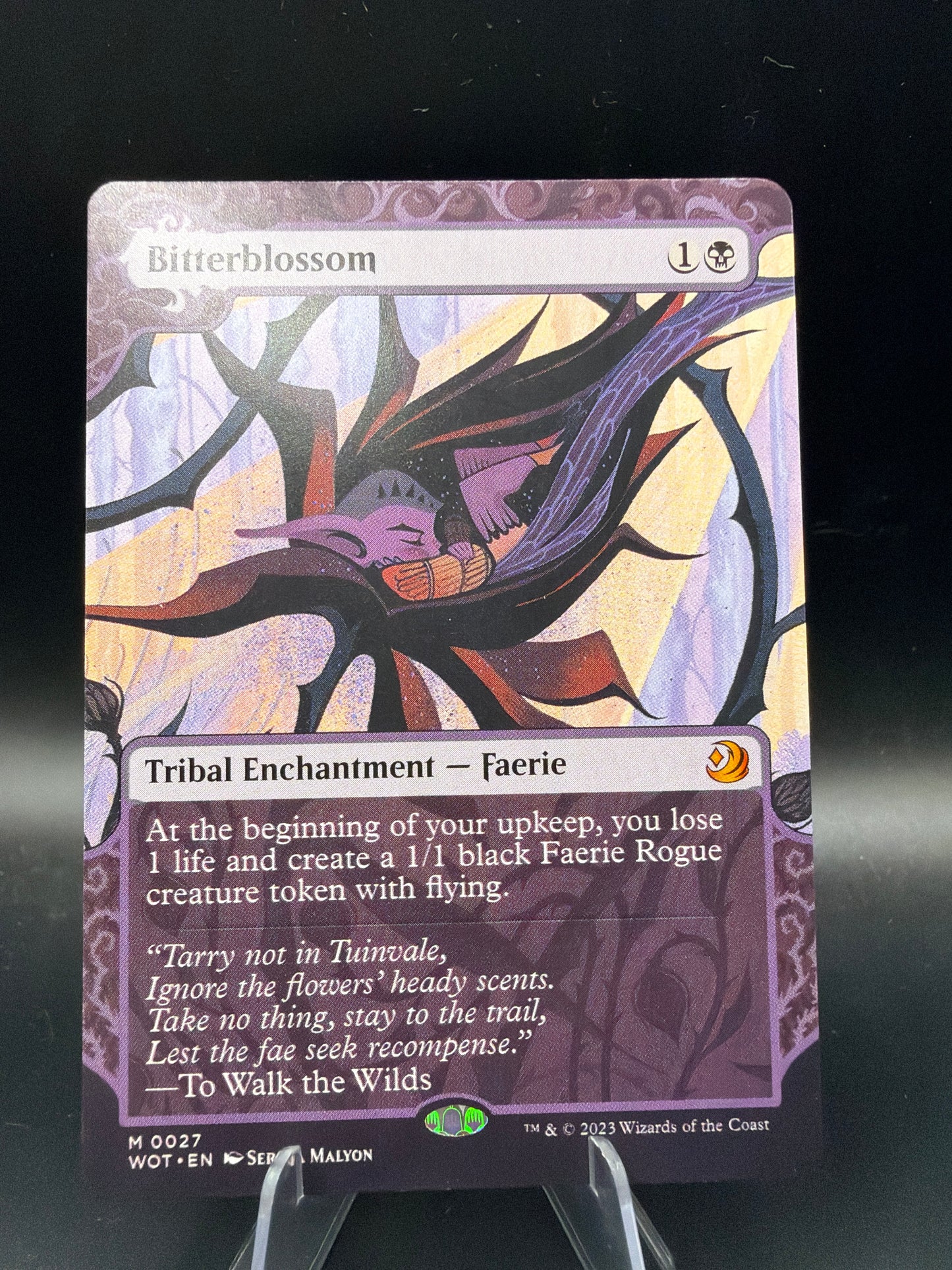 MTG TCG: Bitterblossom M 0027 WOT: Wilds of Eldraine - Enchanting Tales