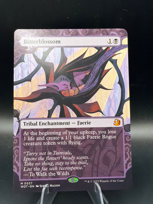 MTG TCG: Bitterblossom M 0027 WOT: Wilds of Eldraine - Enchanting Tales