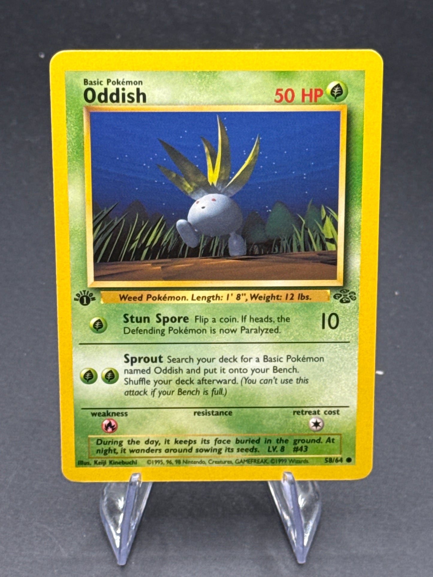 Pokémon TCG: 1999 - Oddish 58/64 - Jungle - 1st edition