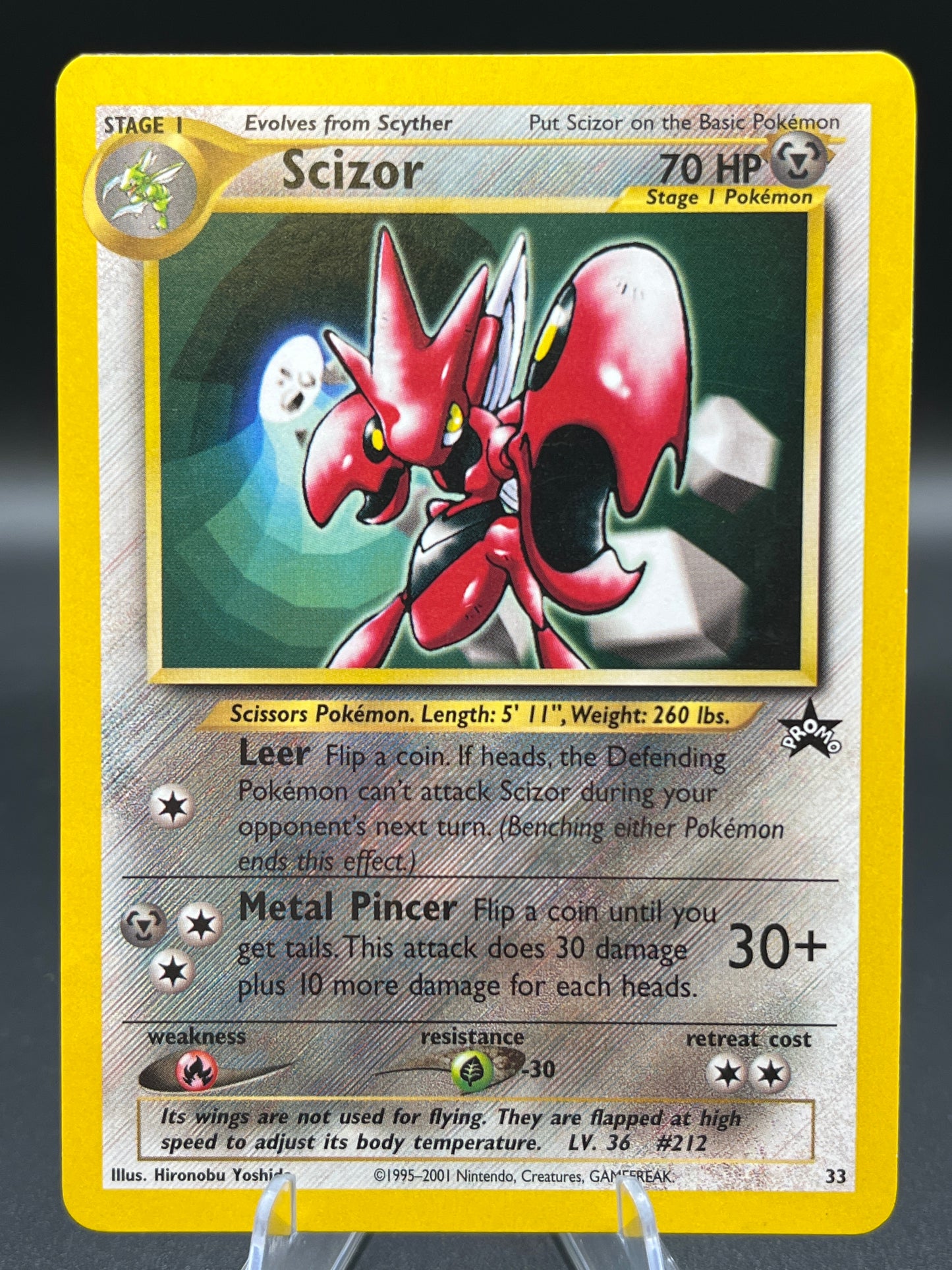 Pokémon TCG 2001 Scizor 33 Wizards Promo