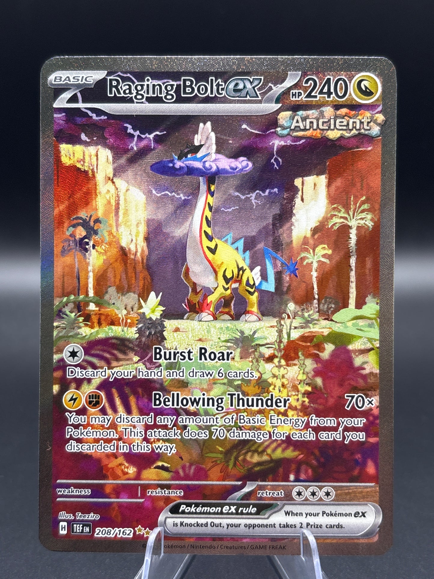 Pokemon TCG 2024 Raging Bolt Ex 208/162 S&V: Temporal Forces