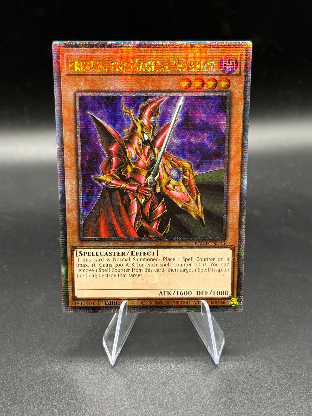 YuGiOh! - Breaker the Magical Warrior (Quarter Century Secret Rare) - Quarter Century Bonanza RA03-EN125