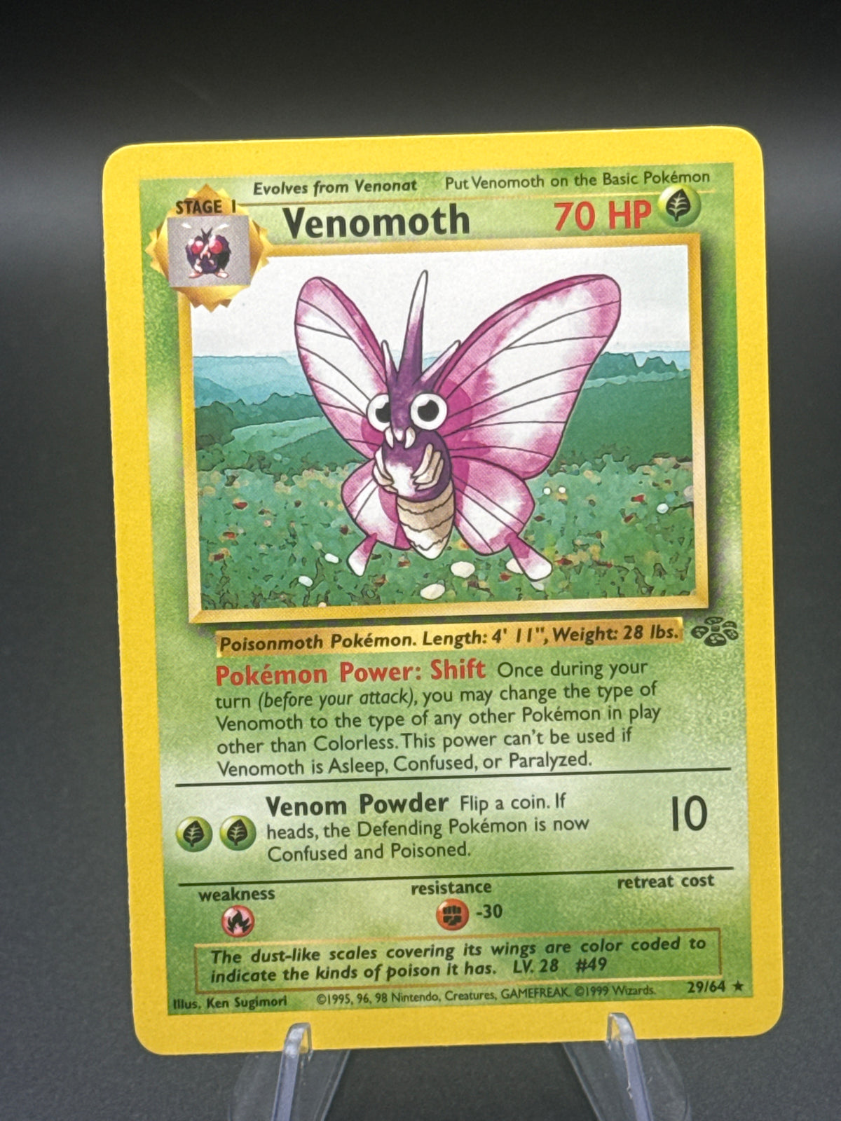 Pokémon TCG: 1999 Venomoth 29/64 Jungle Non-Holo