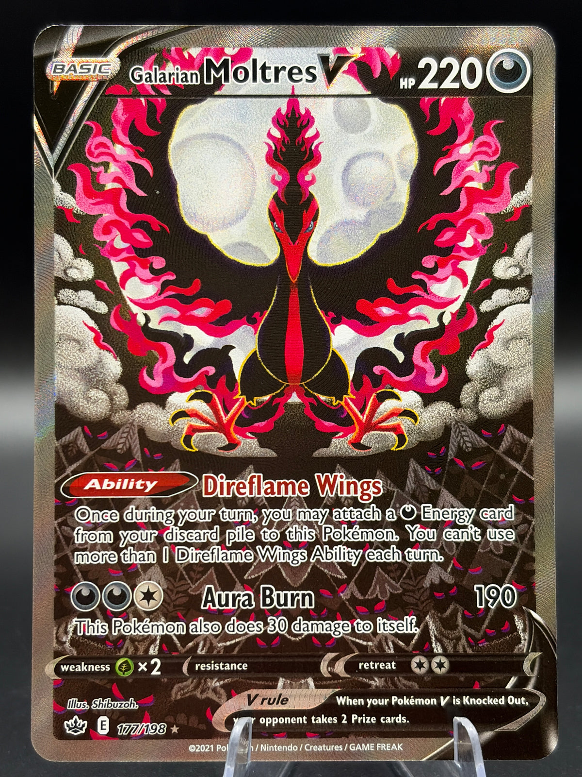 Pokémon TCG: 2021 Galarian Moltres V - 177/198 - Chilling Reign