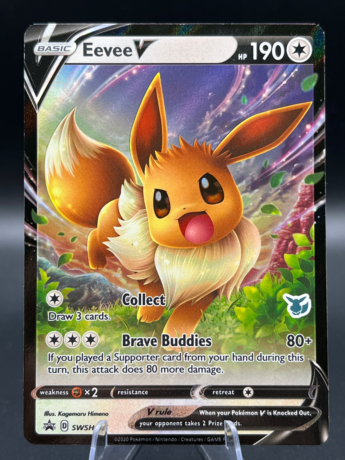 Pokémon TCG: 2020 - Eevee V - SWSH065 - SWSH: Sword & Shield Promo (Eevee Stamp)