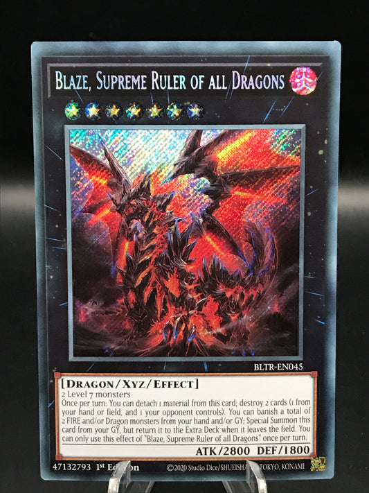 Yu-Gi-Oh! TCG: 1st Edition Blaze, Supreme Ruler of the Dragons BLTR-EN045 Battle of Legend: Terminal Revenge