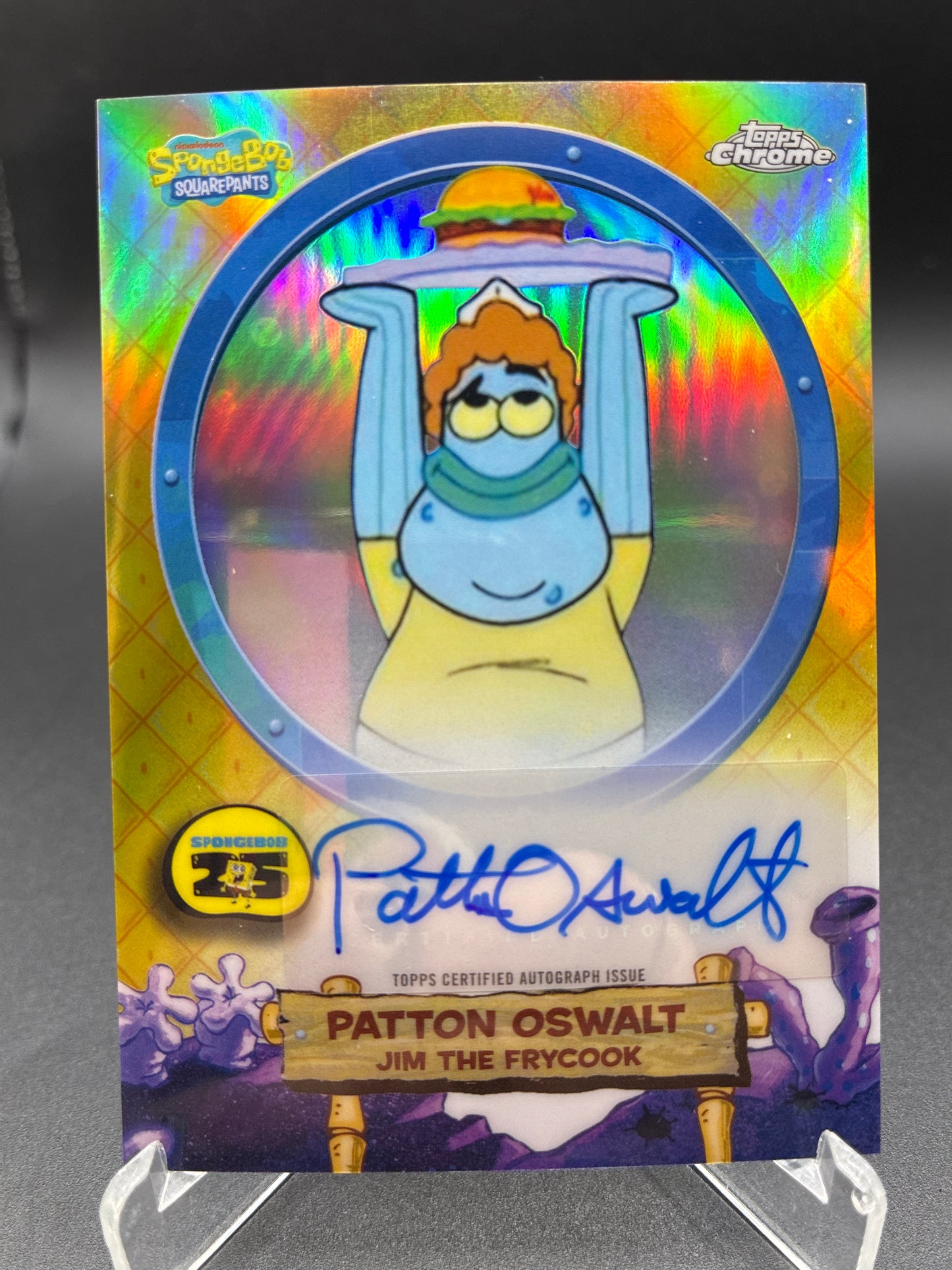 Topps Chrome: Jim The Frycook (Autograph Patton Oswalt) 25TH Anniversary