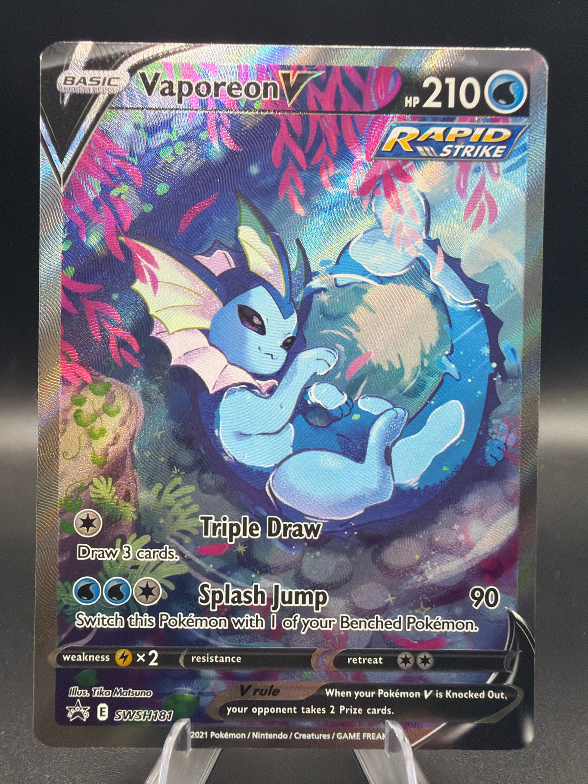 Pokémon TCG 2021 Vaporeon V SWSH181 SWSH: Promo
