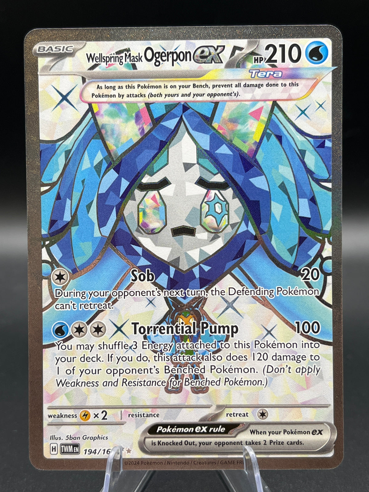 Pokémon TCG: 2024 Wellspring Mask Ogerpon ex 194/167 SV: Twilight Masquerade