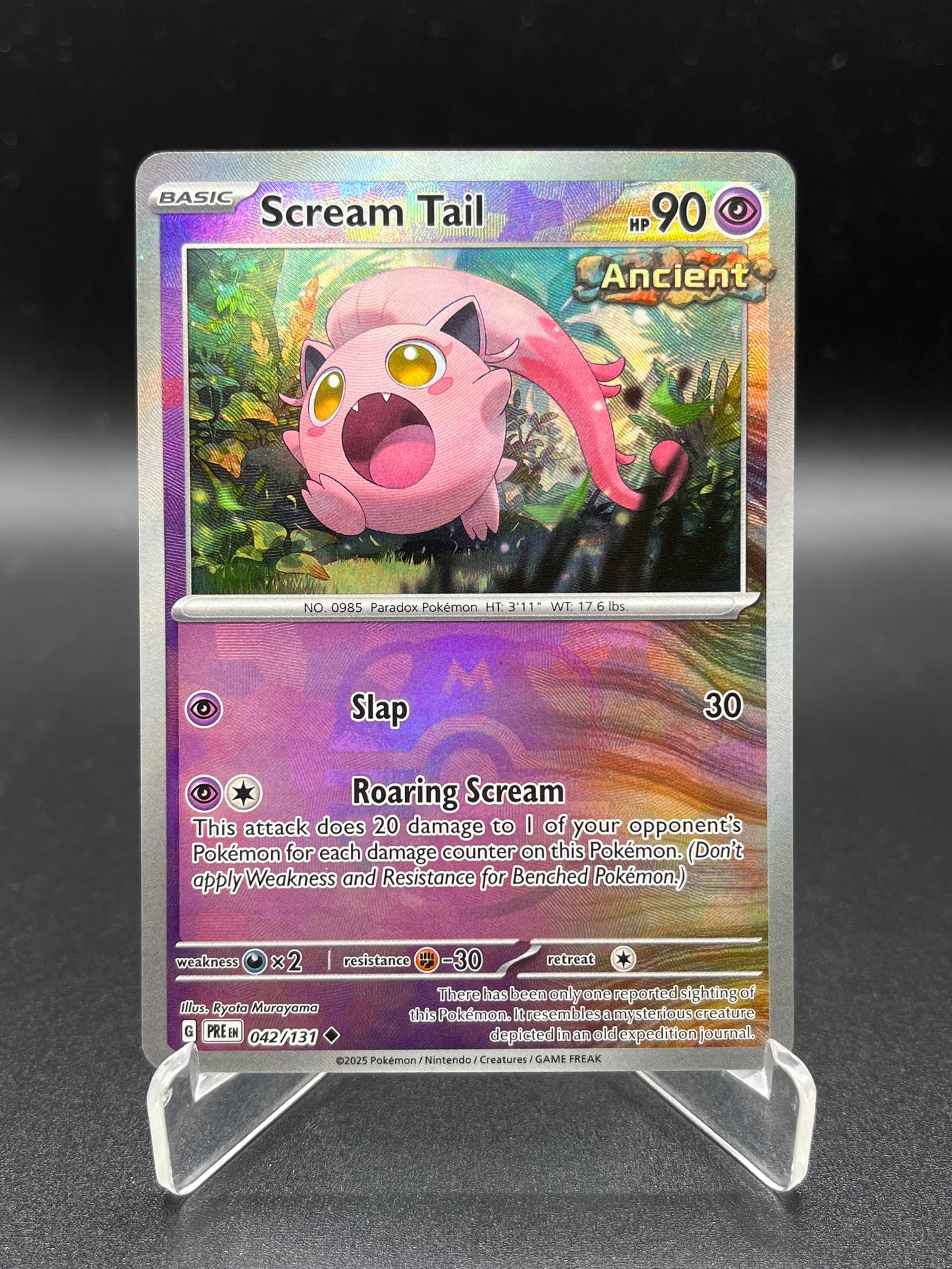 Pokémon TCG: 2025 Scream Tail 042/131 Master Ball - Prismatic Evolutions
