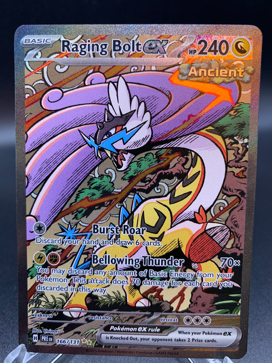 Pokémon TCG: 2025 Raging Bolt ex 166/131 SV: Prismatic Evolutions