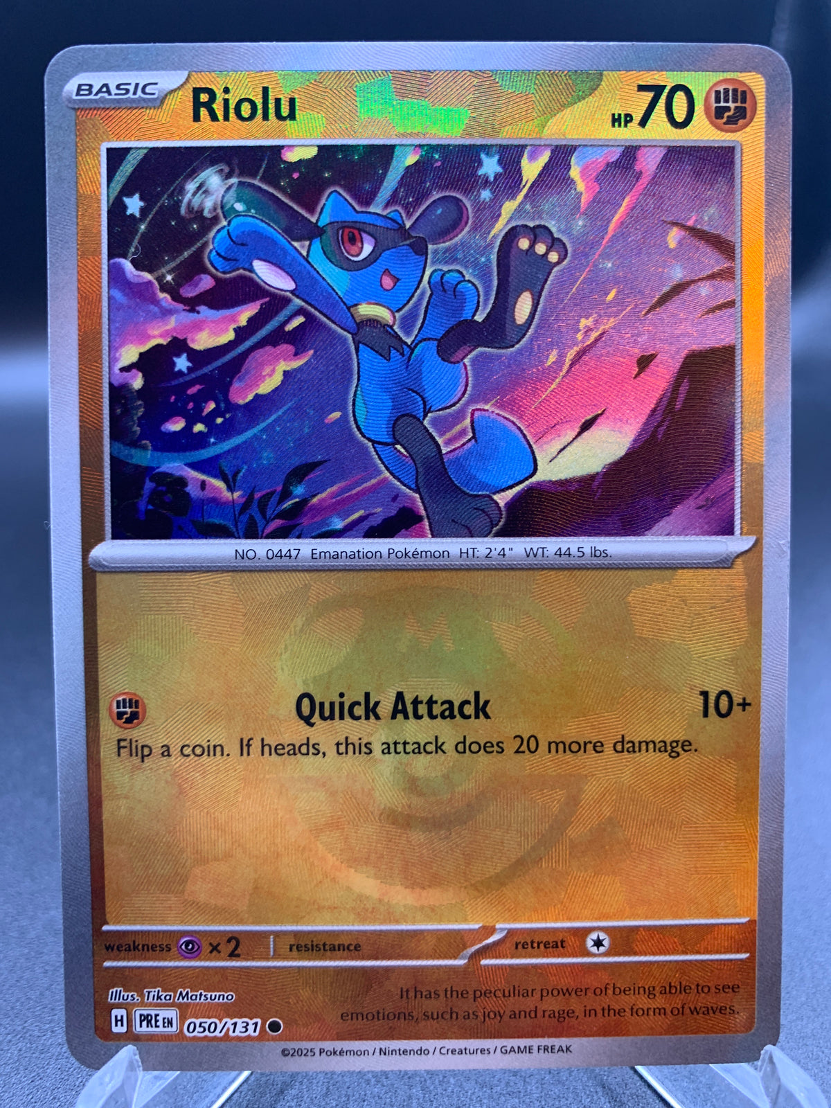 Pokémon TCG: 2025 Riolu 050/131 - Master Ball SV: Prismatic Evolutions