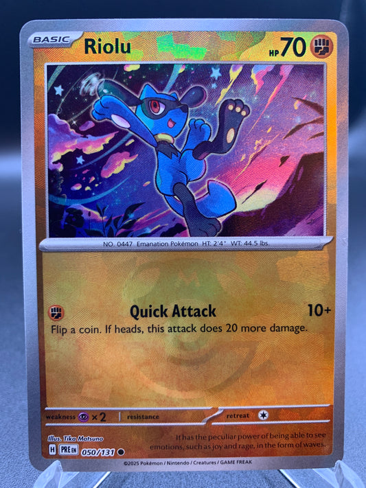 Pokémon TCG: 2025 Riolu 050/131 - Master Ball SV: Prismatic Evolutions