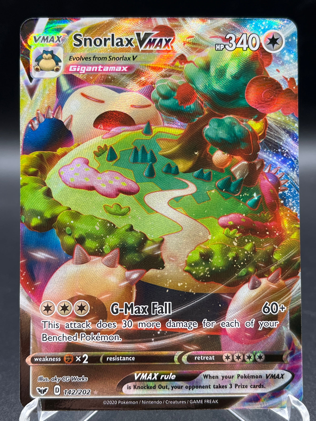 Pokémon TCG: 2020 Snorlax VMAX 142/202 SWSH: Sword & Shield Base Set