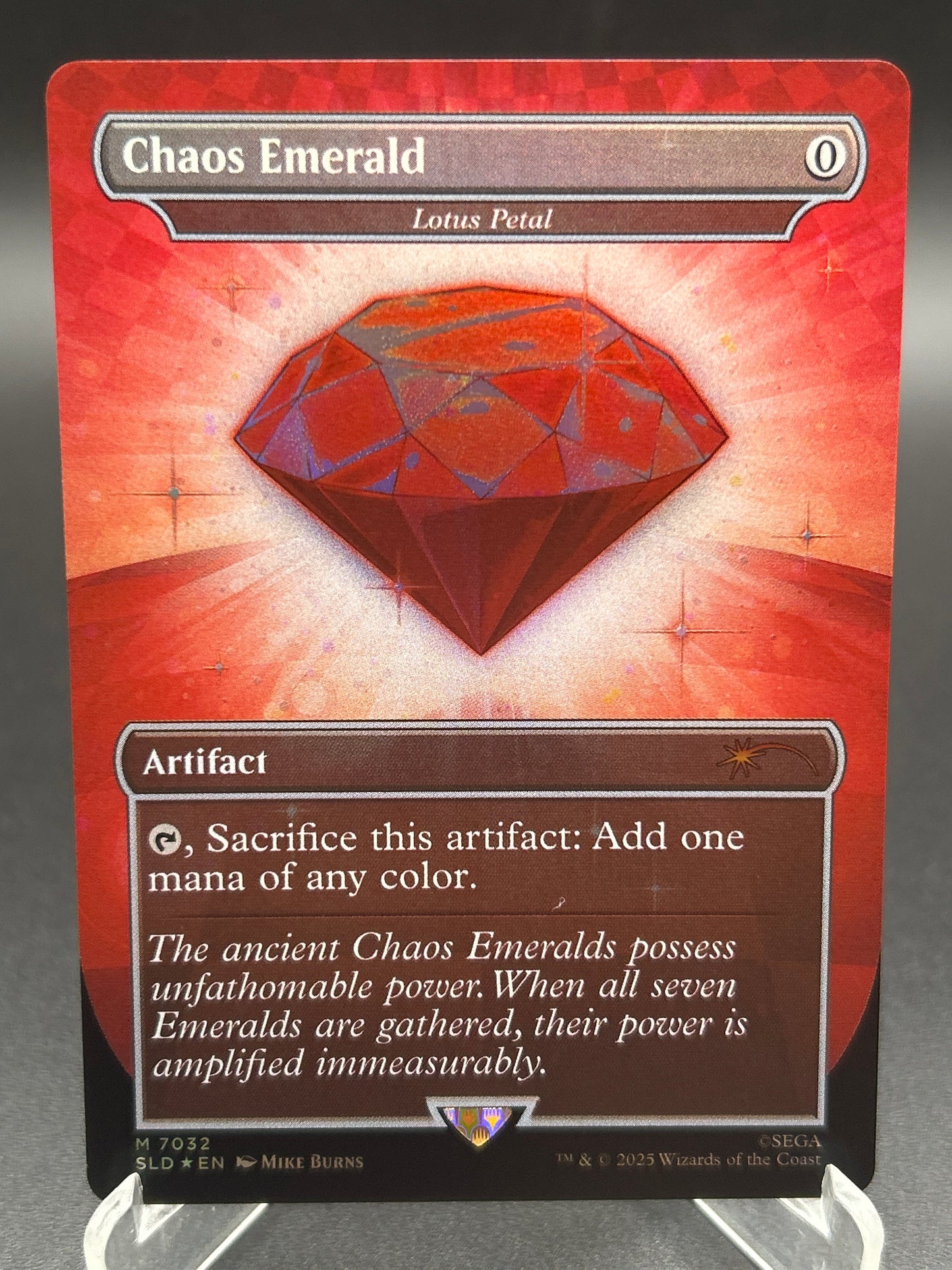 MTG TCG: Chaos Emerald (Red) - Lotus Petal M 7032 SLD: Secret Lair Drop Series
