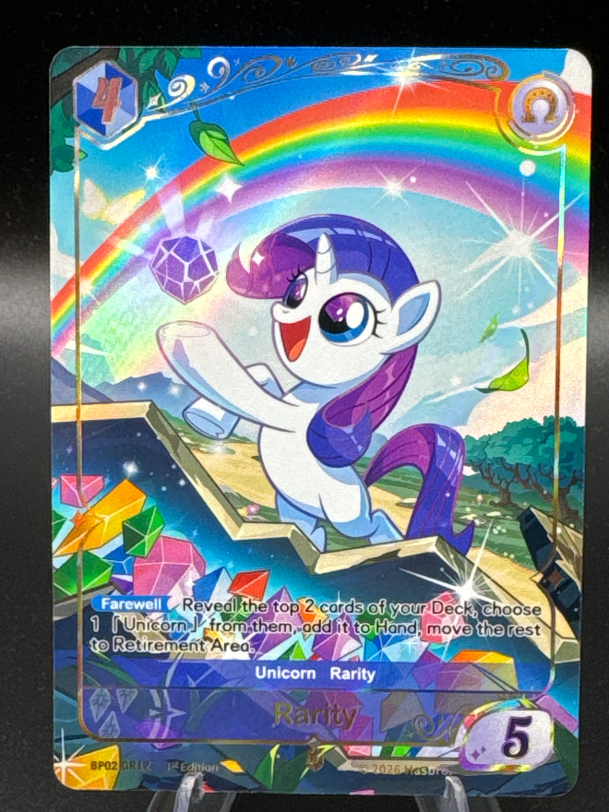My Little Pony CCG: Rarity BP02-GR12 Discord 1st Edition